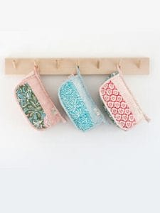 Toilettasje of make-up tasje etui Chintz roza