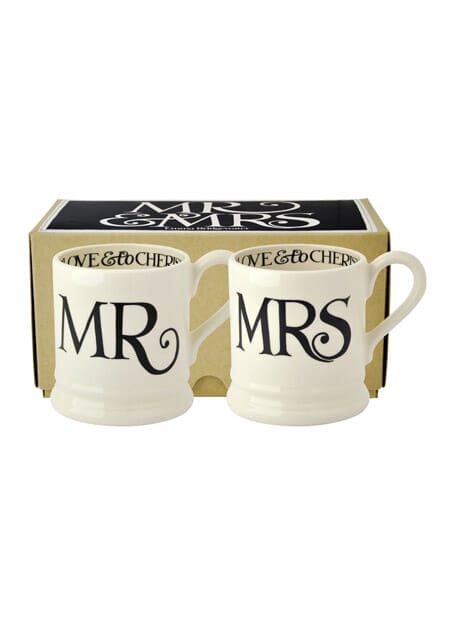 Set Mr & Mrs Black Toast Emma Bridgewater