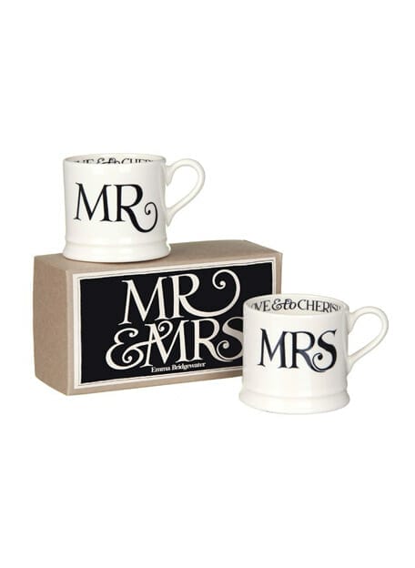 Boxed mokken Mr & Mrs Black Toast